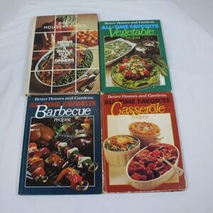 Better Homes Gardens Good Housekeeping Cookbook Lot Vegetable Casserole Barbecue